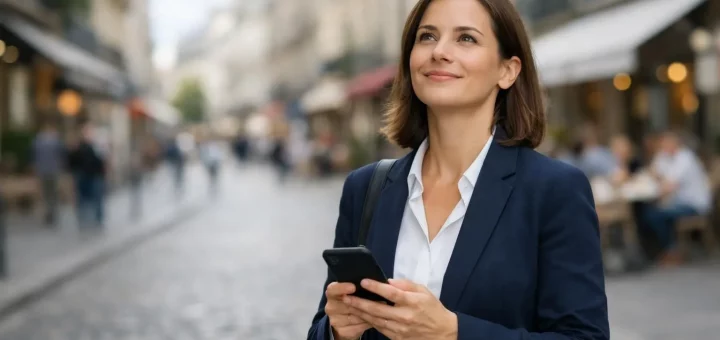 Trouver un Mc Do à Amiens en 2026: une personne navigue sur smartphone pour trouver adresses, horaires et services.