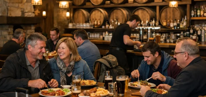 Comptoir du Malt Amiens, brasserie gourmande pour voyageurs, salle de restaurant animée